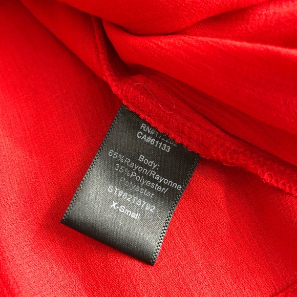 Greylin size XS red faux wrap sleeveless top shirt - Picture 6 of 6